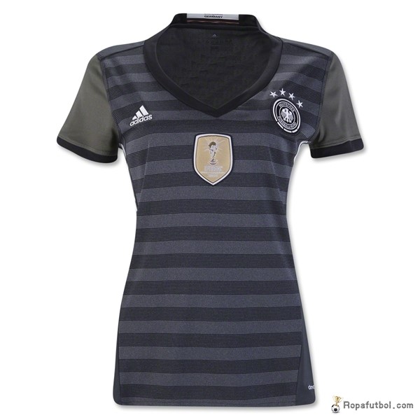 Camiseta Alemania Replica Segunda Ropa Mujer 2016 Gris